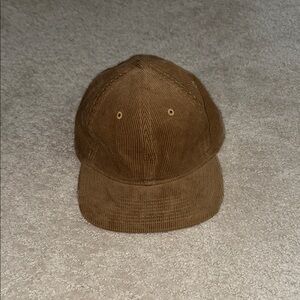 Men's Brown Corduroy Cap